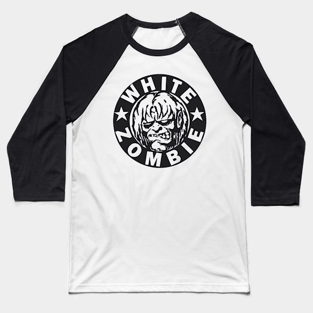 White Zombie NEW 2 Baseball T-Shirt by Vidi MusiCartoon